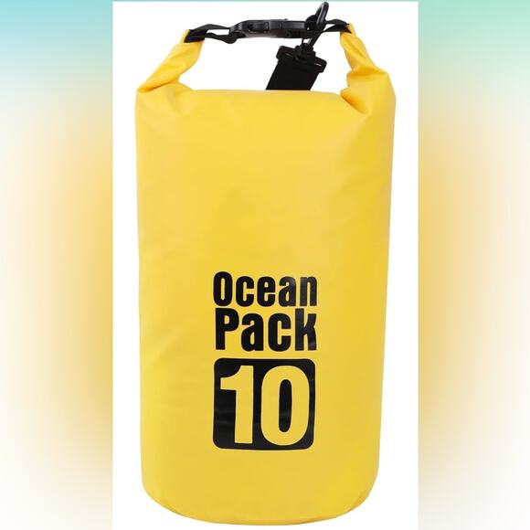 Dry Bag Waterproof for Women Men,10L Rolled Lightweight Dry Storage Bag Backpack - Picture 1 of 12